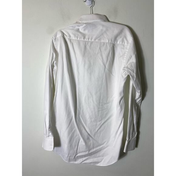 Men's David Donaho White Button Down Dress Shirt Sz 16.5/35/35 Trim - Picture 2 of 3